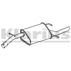 Глушитель выхлопных газов конечный KLARIUS 230979