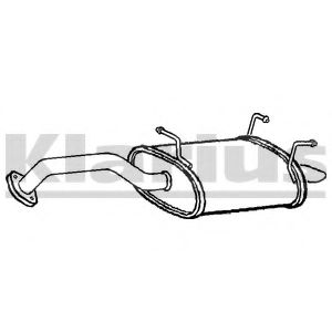 Глушитель выхлопных газов конечный KLARIUS DN637W