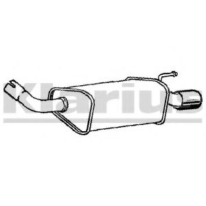 Глушитель выхлопных газов конечный KLARIUS JR332C