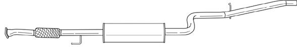 Средний глушитель выхлопных газов SIGAM 11413