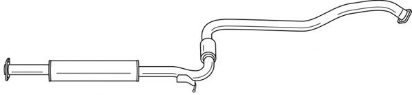 Средний глушитель выхлопных газов SIGAM 38421