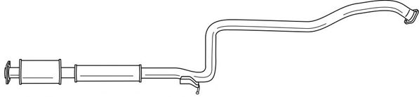 Средний глушитель выхлопных газов MTS 50187
