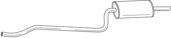 Глушитель выхлопных газов конечный TESH 260712