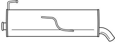 Глушитель выхлопных газов конечный MTS 60737