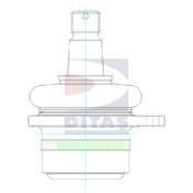 Несущий / направляющий шарнир DITAS A2-1699