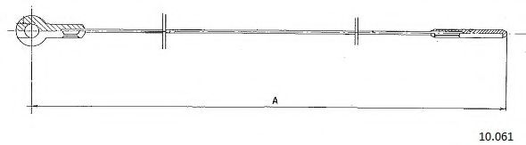 Тросик газа CABOR 10061