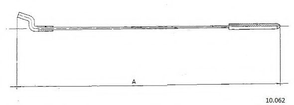 Тросик газа CABOR 10062