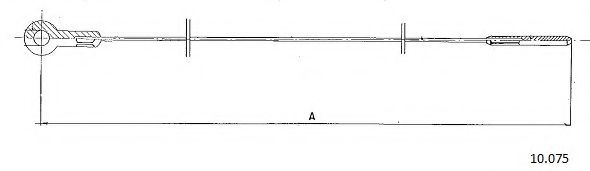 Тросик газа CABOR 10075