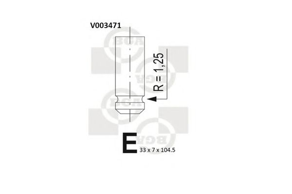 Впускной клапан BGA V003471