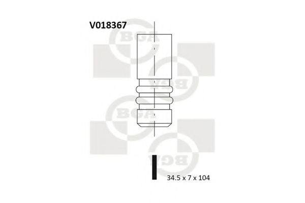 Впускной клапан BGA V018367