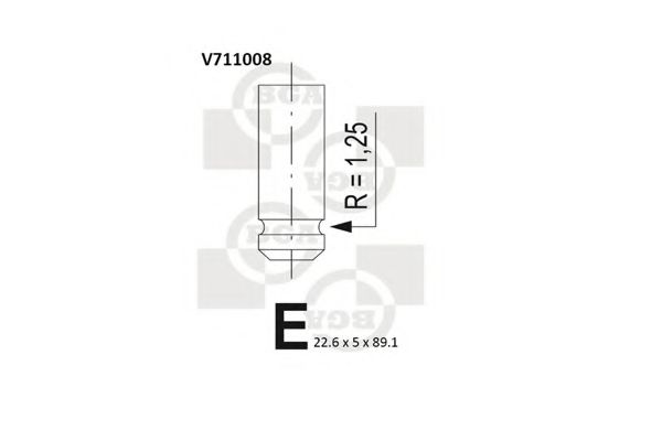 Выпускной клапан BGA V711008