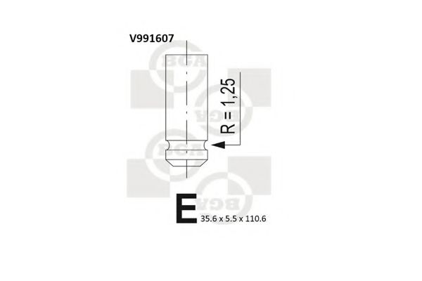 Впускной клапан BGA V991607