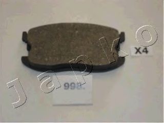 Комплект тормозных колодок, дисковый тормоз JAPANPARTS 5009998