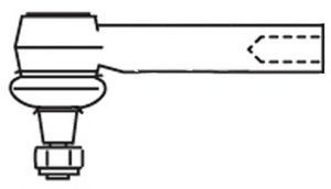 Наконечник поперечной рулевой тяги FRAP 1543