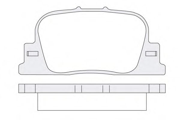 Комплект тормозных колодок, дисковый тормоз KSM-KOSHIMO 1850.0058128