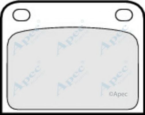 Комплект тормозных колодок, дисковый тормоз APEC braking PAD594