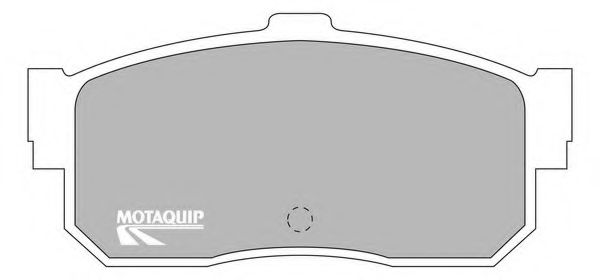 Комплект тормозных колодок, дисковый тормоз MOTAQUIP LVXL455