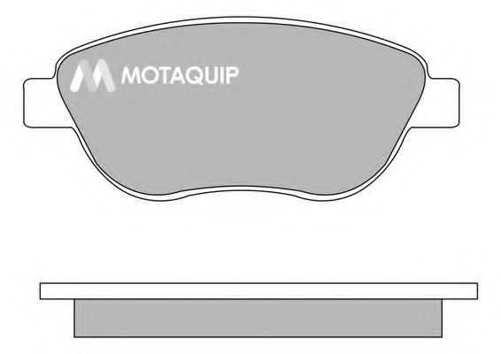 Комплект тормозных колодок, дисковый тормоз MOTAQUIP LVXL1007