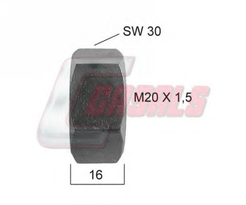 Гайка крепления колеса CASALS 21291