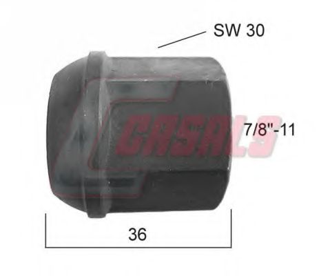 Гайка крепления колеса CASALS 21360