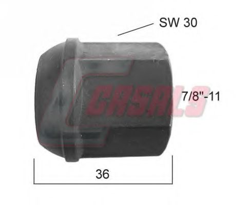 Гайка крепления колеса CASALS 21361