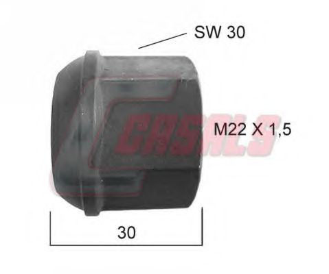 Гайка крепления колеса CASALS 21368