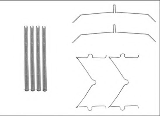 Комплектующие, колодки дискового тормоза HELLA PAGID 8DZ 355 205-641