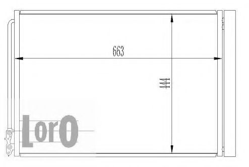 Конденсатор, кондиционер LORO 004-016-0003