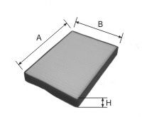 Фильтр, воздух во внутренном пространстве GOODWILL AG 269 CF