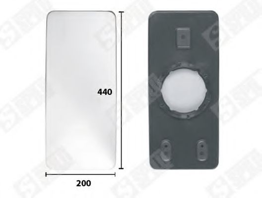 Зеркальное стекло, наружное зеркало SPILU 19018