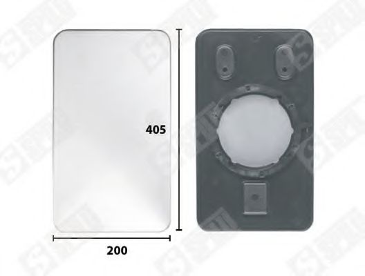 Зеркальное стекло, наружное зеркало SPILU 19027