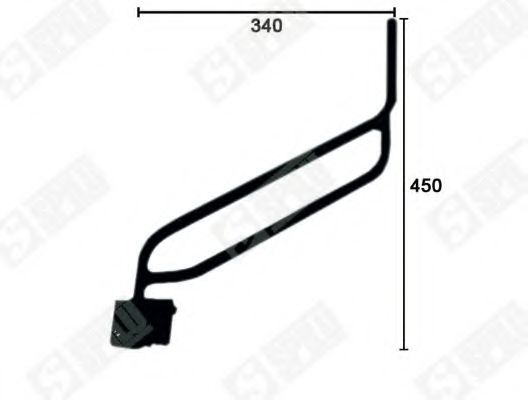 Кронштейн, наружное зеркало SPILU 61961