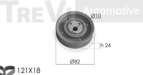 Комплект ремня ГРМ TREVI AUTOMOTIVE KD1173