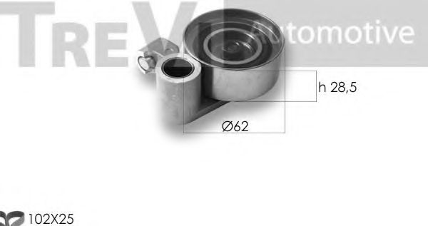 Комплект ремня ГРМ TREVI AUTOMOTIVE KD1407