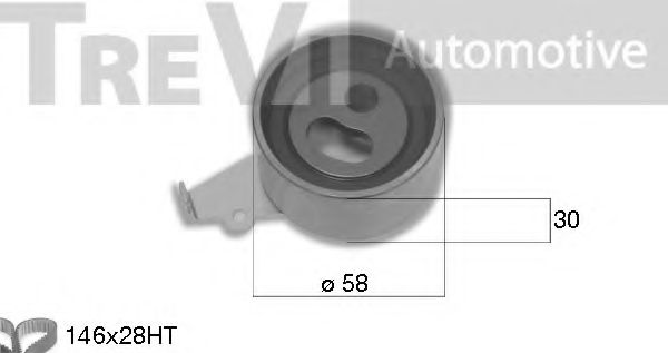 Комплект ремня ГРМ TREVI AUTOMOTIVE KD1480
