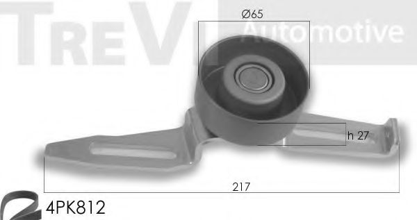 Поликлиновой ременный комплект TREVI AUTOMOTIVE KA1043