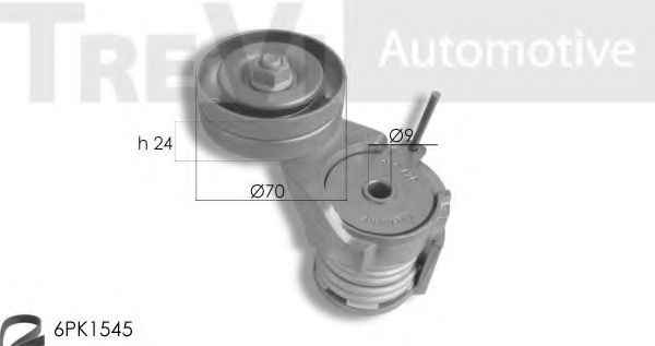 Поликлиновой ременный комплект TREVI AUTOMOTIVE KA1151