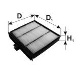 Фильтр, воздух во внутренном пространстве MANN-FILTER K1207