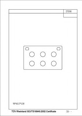 Комплект тормозных колодок, дисковый тормоз ASIMCO KD77717