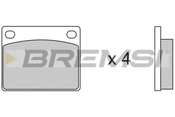 Комплект тормозных колодок, дисковый тормоз HP (ZEBRA) 2235