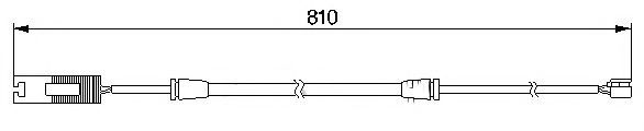 Сигнализатор, износ тормозных колодок BREMSI WI0529
