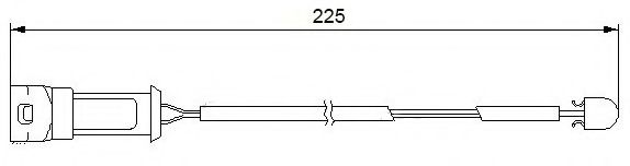 Сигнализатор, износ тормозных колодок BREMSI WI0575