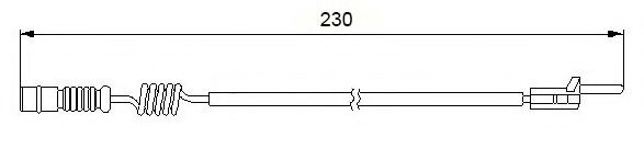 Сигнализатор, износ тормозных колодок BREMSI WI0596