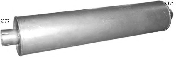 Глушитель выхлопных газов конечный POLMO 7800