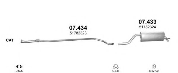 Система выпуска ОГ POLMO POLMO99130