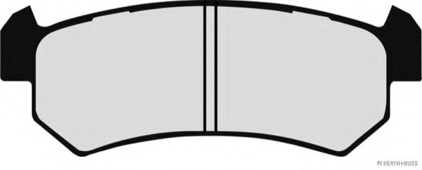 Комплект тормозных колодок, дисковый тормоз HERTH+BUSS JAKOPARTS J3610903