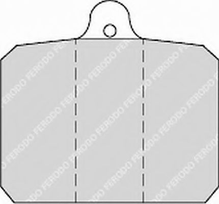 Комплект тормозных колодок, дисковый тормоз FERODO FSL55