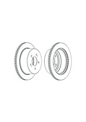 Тормозной диск FERODO DDF2170C