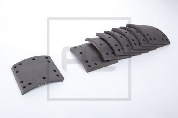 Комплект тормозных башмаков, барабанные тормоза PE Automotive 19036