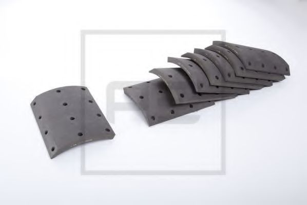 Комплект тормозных башмаков, барабанные тормоза PE Automotive 19647